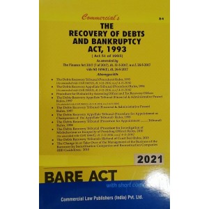 Commercial's Recovery Of Debts and Bankruptcy Act, 1993 Bare Act 2021